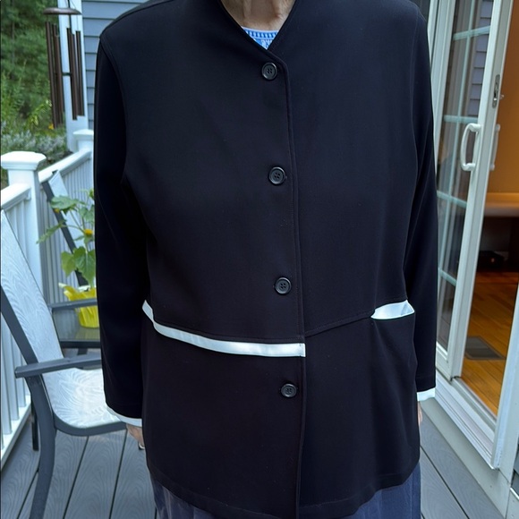 Blanque Jackets & Blazers - Women's Black and White Blanque Jacket